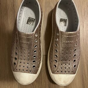 Native Shoes Women's Sneakers in Shimmering Gold